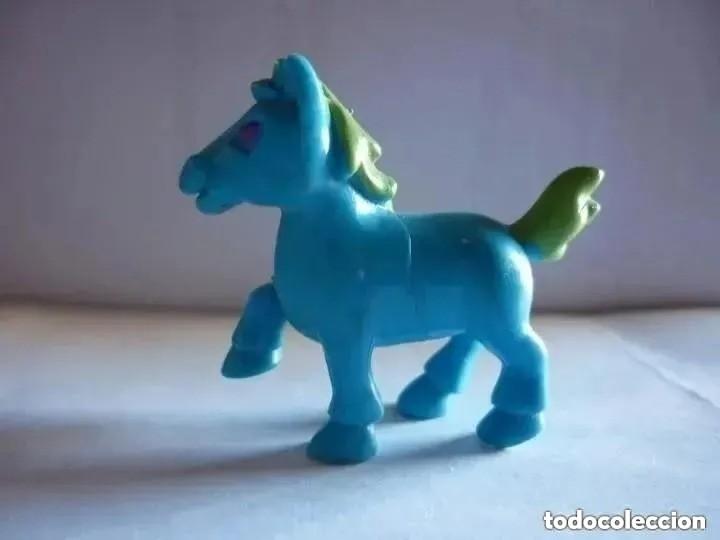 Rubber and PVC Figures: Figura caballo azul - 4 cm