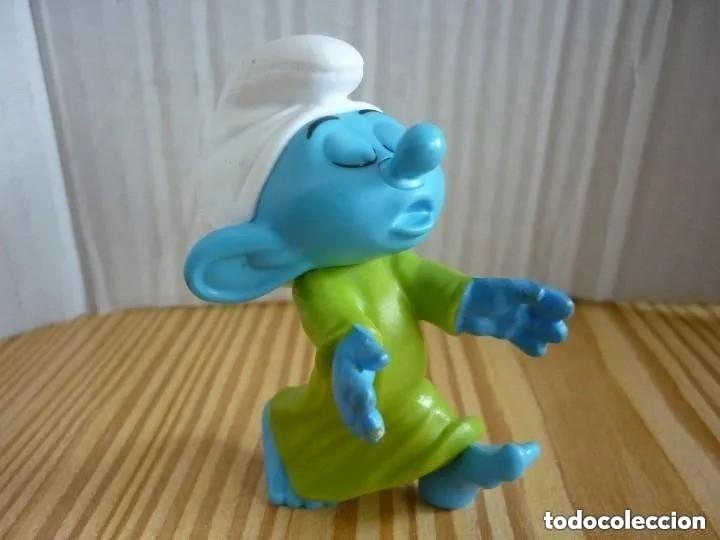 Figuras de goma y PVC: Figura Pitufo son&aacute;mbulo - McDonalds 2012 - Foto 1
