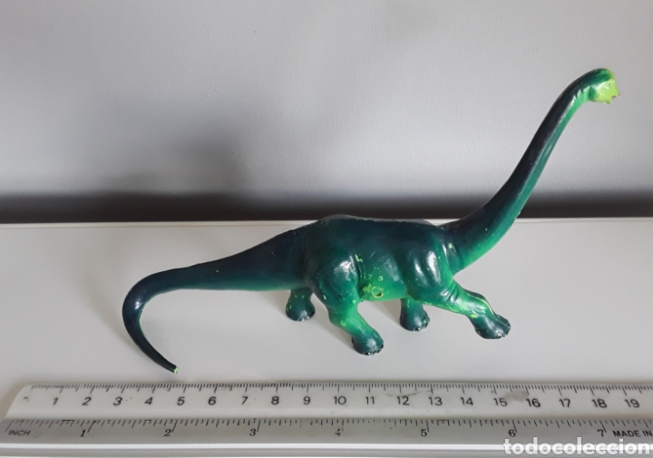 Figuras de Goma y PVC: Diplodocus, animales prehistóricos / dinosaurios, Starlux (France) estilo Jecsan o Lafredo. - Foto 7 - 297107138