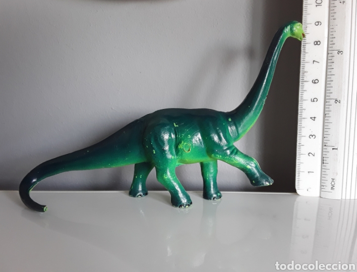 Figuras de Goma y PVC: Diplodocus, animales prehistóricos / dinosaurios, Starlux (France) estilo Jecsan o Lafredo. - Foto 8 - 297107138