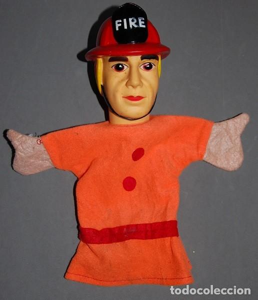 Gummi- und PVC-Figuren: MARIONETA DE MANO BOMBERO A&Ntilde;OS 80