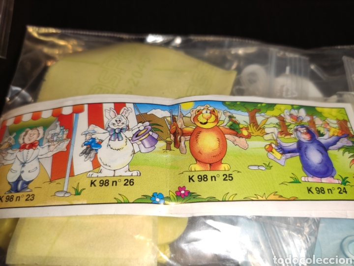 Figurines en Caoutchouc et PVC: Kinder Ferrero 167 serie k98 figuras tambaleantes completa EU 1997 al 1993 4 fig. + 4 bpz