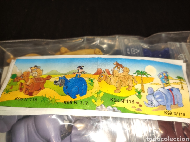 Figurines en Caoutchouc et PVC: Kinder Ferrero 168 serie k98 jinetes de rodeos temerarios EU 1997 completo 4 fig. + 4 bpz