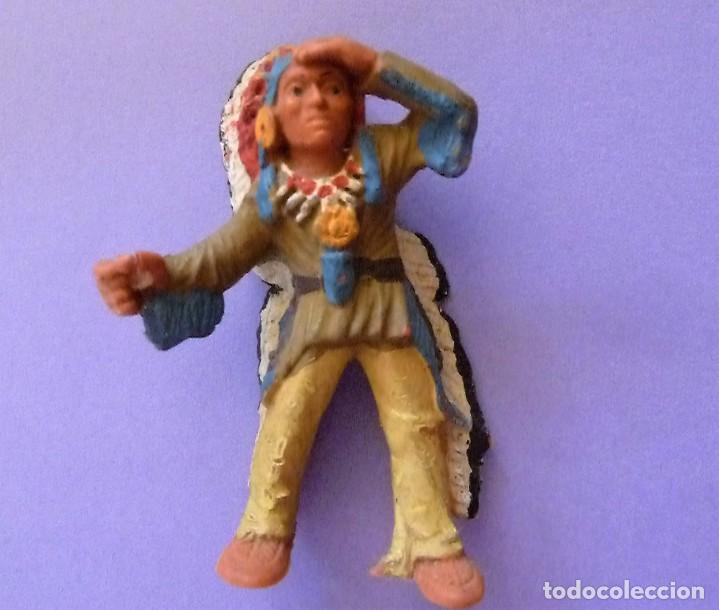 Figuras de goma y PVC: Figura Indio comanche. Bullyland - Foto 4