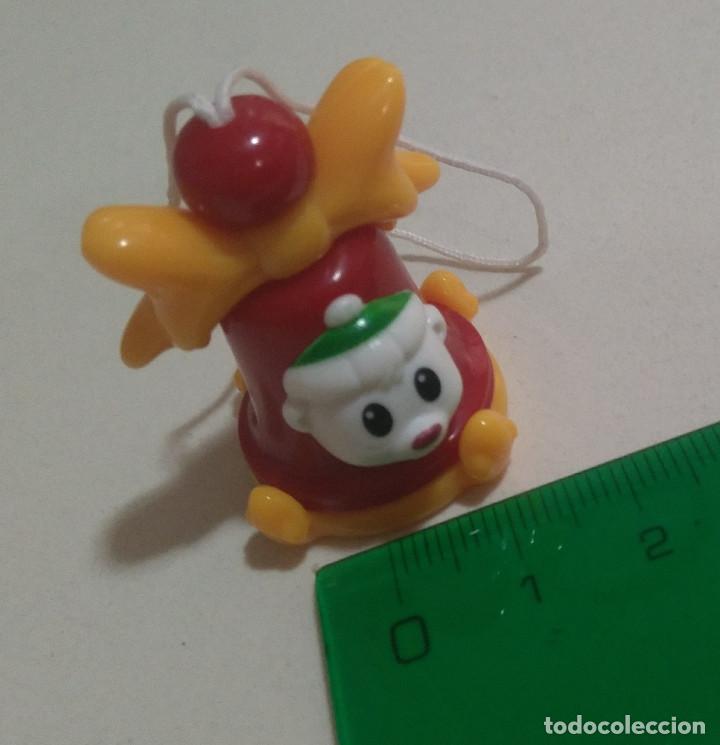 Figurines en Caoutchouc et PVC: campana navidad kinder tampon colgante figura figurita navide&ntilde;a miniatura bell osito oso bear