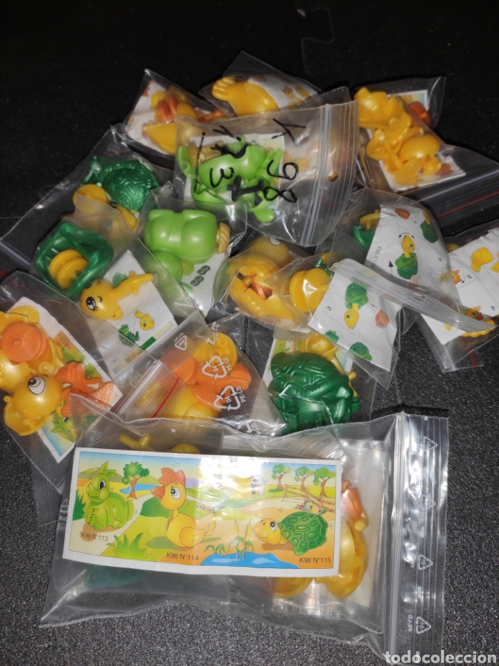 Figuras de Borracha e PVC: kINDER FERRERO 162A serie K98 1997 animales terrestres figuras sueltas 1 fig + 1bpz