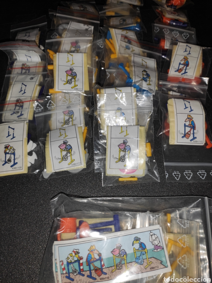 Figuras de Borracha e PVC: Kinder Ferrero 165A serie k98 p&aacute;jaros oscilantes EU 1997 figuras sueltas 1 fig. + 1 bpz