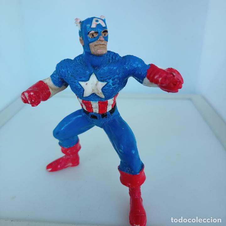 Figuras de goma y PVC: FIGURA CAPITAN AMERICA - YOLANDA - MARVEL - Foto 1