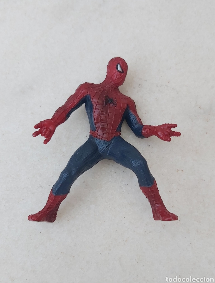 Figuras de goma y PVC: Mu&ntilde;eco spiderman marvel 2002 - Foto 1
