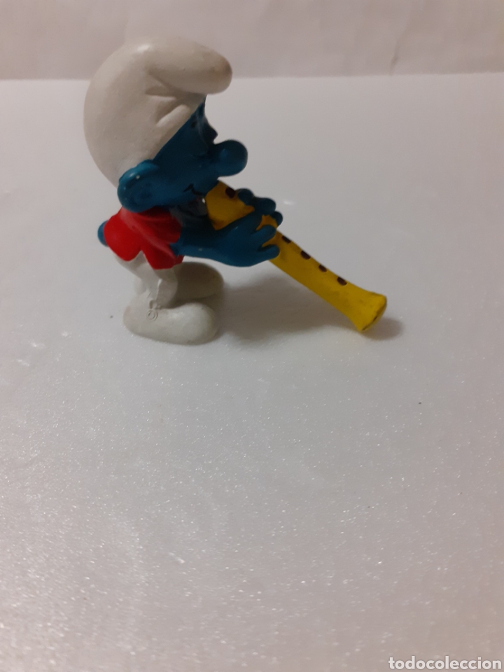 Figuras de goma y PVC: PITUFO CON FLAUTA PEYO - Foto 2