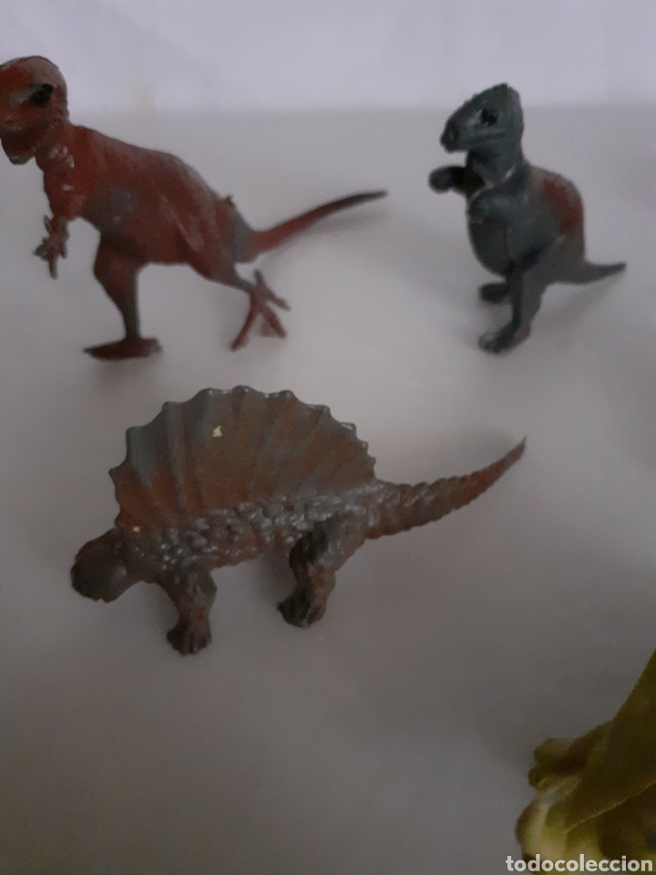 Figuras de goma y PVC: LOTE DINOSAURIOS EN PLASTICO DURO - Foto 4