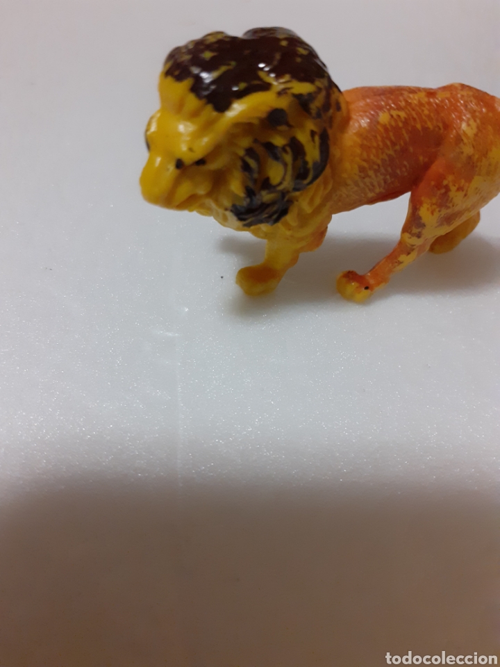 Figuras de goma y PVC: FIGURA LEON PLASTICO RARA - Foto 3