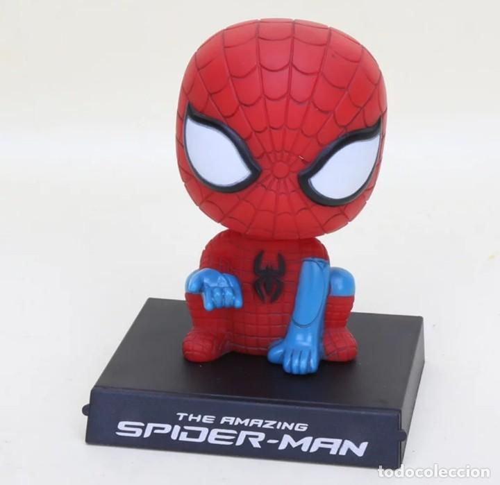 Figuras de goma y PVC: SPIDER MAN PORTA CELULAR ANIMADO - Foto 1