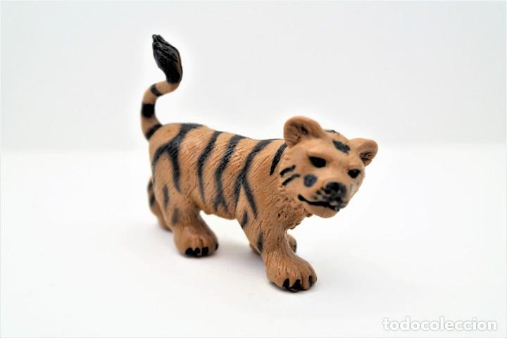 Figuras de Borracha e PVC: Antigua Figura en Goma /Pvc de Animales del Zoo. CACHORRO DE TIGRE . Marca Miniland. Made in Spain