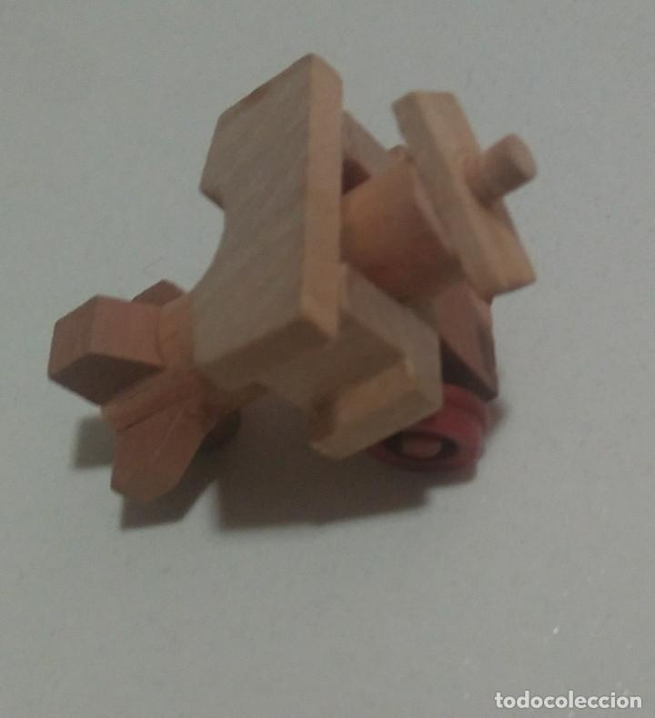 Kinder &Uuml;berraschung: PLANE AVIONETA avion madera kinder para diorama de navidad miniatura casita mu&ntilde;ecas casa mini