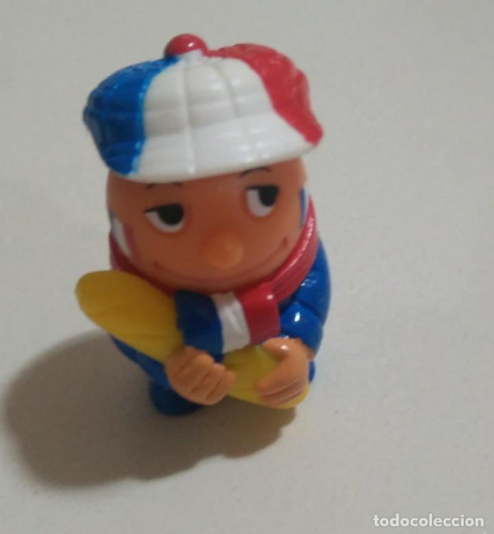 Kinder &Uuml;berraschung: figura futbolero fan futbol football francia france mu&ntilde;eco cabezona figurita mu&ntilde;equito mini pan