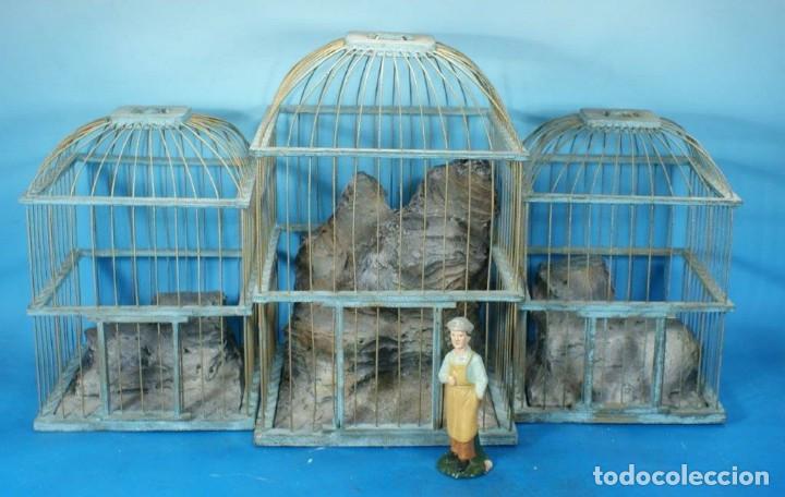 Figuras de goma y PVC: JAULAS DEL ZOO PARA AVES ELASTOLIN, LINEOL - Foto 1