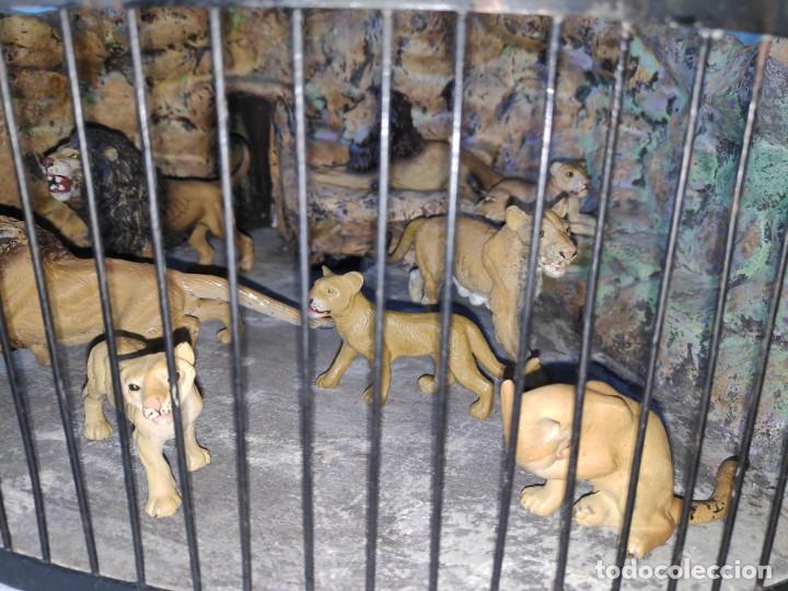 Figuras de goma y PVC: Jaula del Zoo para leones (Elastolin, 1930) - Foto 4