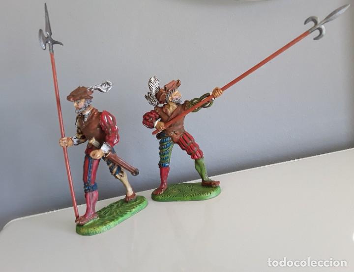 Figuras de goma y PVC: Lansquenetes, Elastolin serie 7 cms. - Foto 2