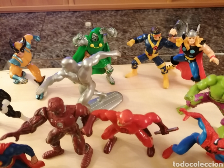 Figuras de goma y PVC: Mu&ntilde;ecos super heroes pvc - Foto 3