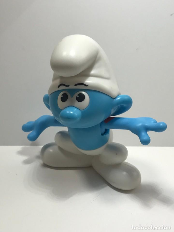 Figuras de Goma y PVC: BURGER KING, PITUFOS, 10 CMS APROX. (2)