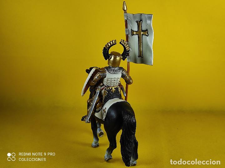 Figuras de goma y PVC: Schleich Caballero teut&oacute;n a caballo REF 540035 - Foto 5