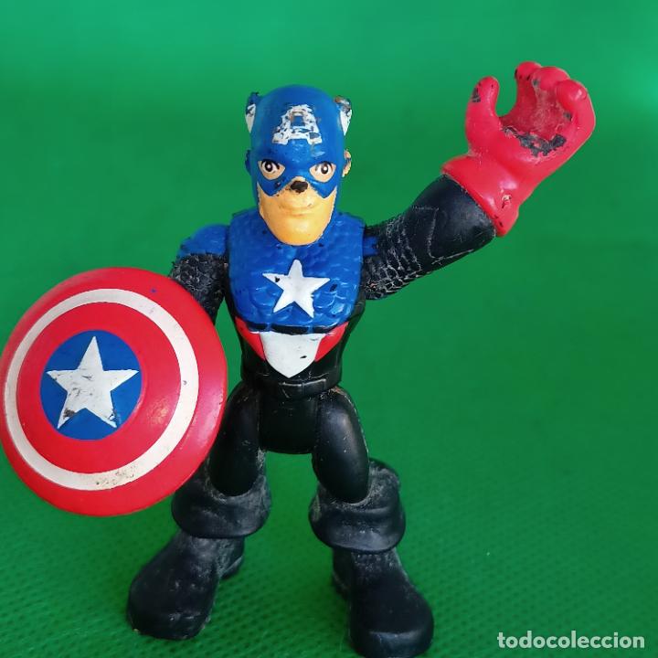 Figuras de goma y PVC: Playskool H&eacute;roes Capit&aacute;n Am&eacute;rica - Foto 1
