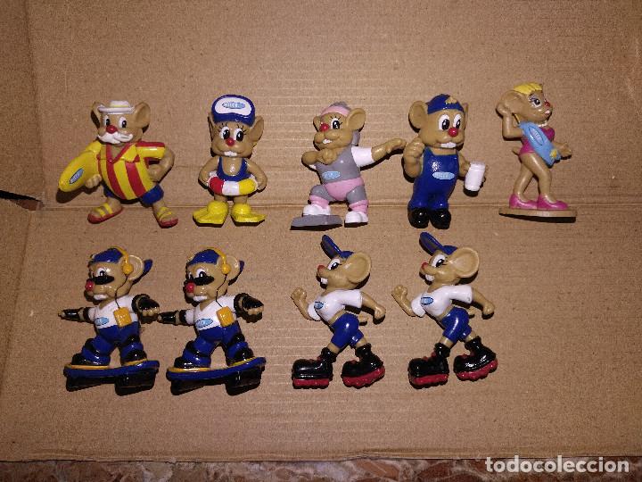 Figuras de goma y PVC: 9 figuras PVC ratones Milch Austria promocionales leche M&auml;use