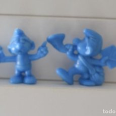 Figuras de Goma y PVC: PITUFOS TIPO DUNKIN. Lote 311708243