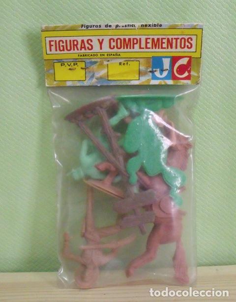 Figuras de goma y PVC: Blister Figuras y Complementos Indios y Vaqueros JC - Jecsan - Foto 2