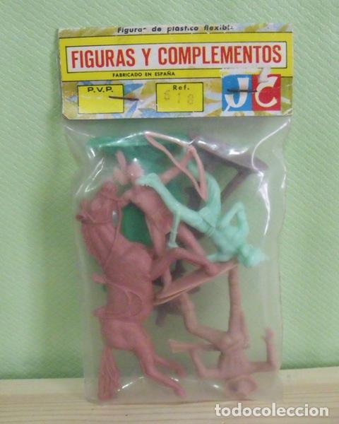Figuras de goma y PVC: Blister Figuras y Complementos Indios y Vaqueros JC - Jecsan - Foto 1