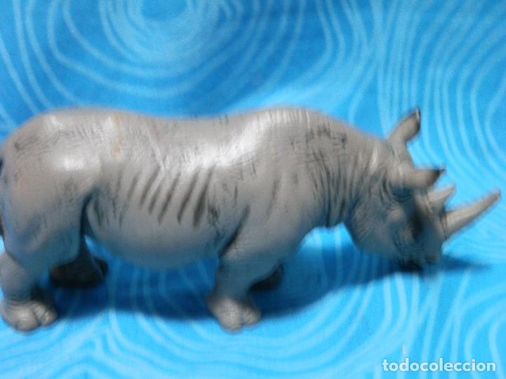 Figuras de goma y PVC: SCHLEICH RINOCERONTE 2001 - Foto 5