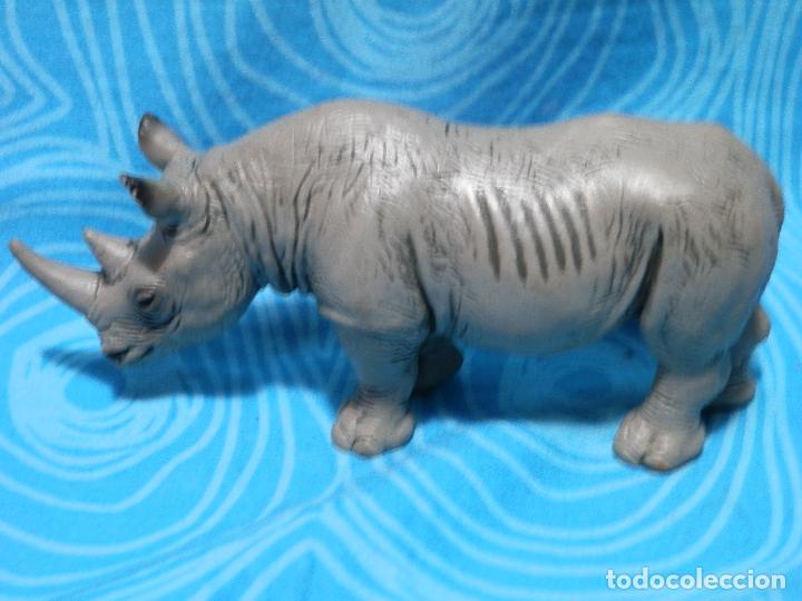 Figuras de goma y PVC: SCHLEICH RINOCERONTE 2001 - Foto 7