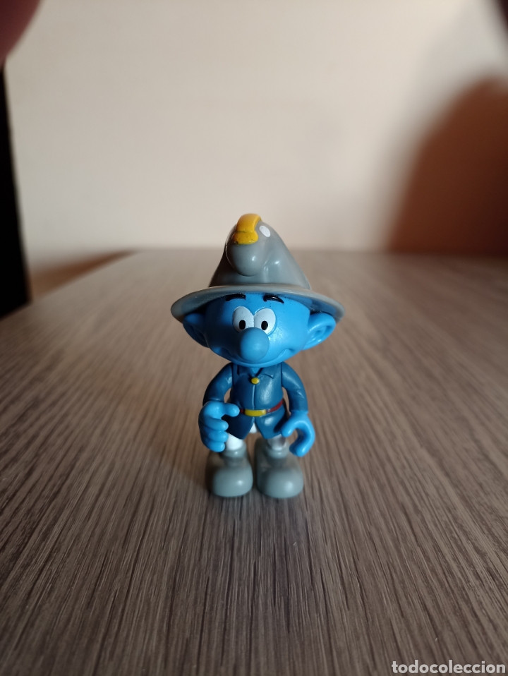 Figuras de goma y PVC: Pitufo bombero -peyo 2016 - Foto 1