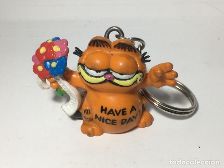 Figuras de goma y PVC: LLAVERO GARFIELD BULLY 1978 1981 - Foto 1