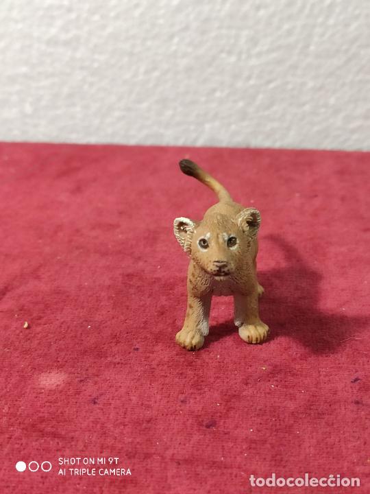 Figuras de goma y PVC: SCHLEICH CACHORRO DE LEON - Foto 2