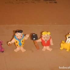 Figuras de Goma y PVC: LOTE DE MUÑECOS PVC, PEDRO PICAPIEDRA, PABLO MARMOL, DINO Y DIENTES DE SABLE. COMICS SPAIN
