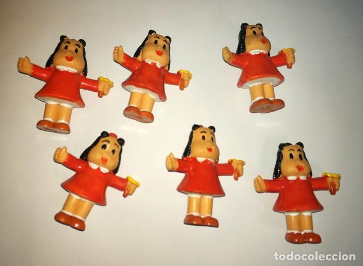 Figuras de goma y PVC: Lote de 6 figuras pvc goma la peque&ntilde;a lulu a&ntilde;os 80 90 mu&ntilde;eco coleccion