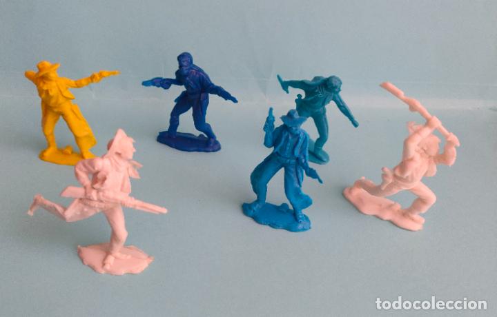 Figuras de goma y PVC: Seis vaqueros de Reamsa - Gomarsa. Kiosco - Foto 1