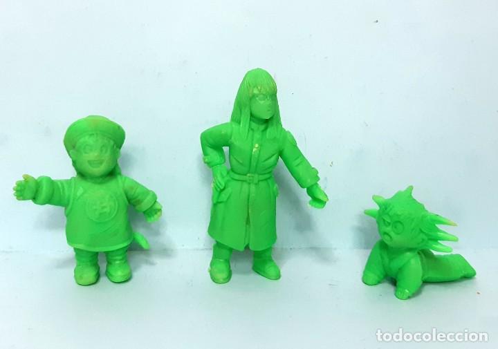Rubber and PVC Figures: LOTE DE 3 MATUGOMAS / MATUTANO BOLA DE DRAGON - DRAGON BALL - VERDE