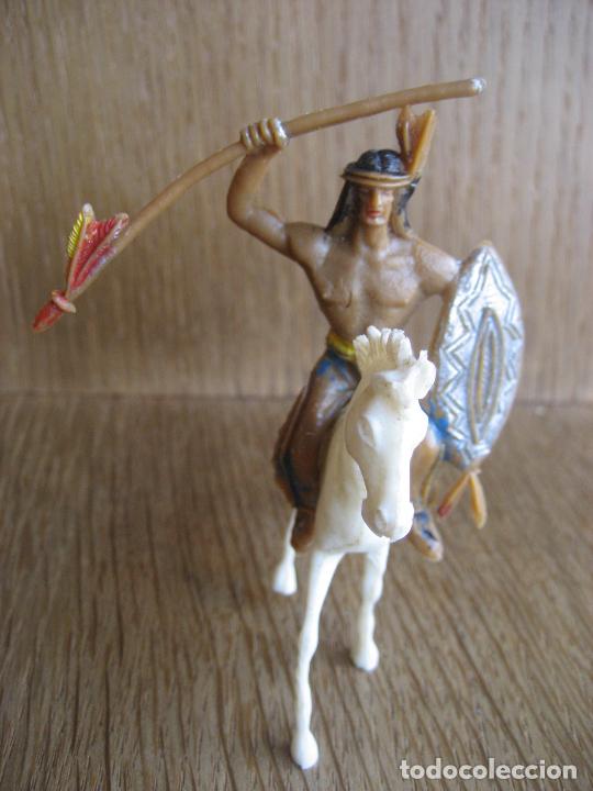 Figuras de goma y PVC: Indio comansi a caballo - Foto 1