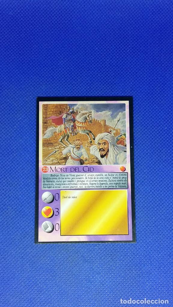Figuras de Goma y PVC: HISTORIA MAGICA DE CATALUNYA 1996 AVUI CARTA N&ordm; 73 MORT DEL CID