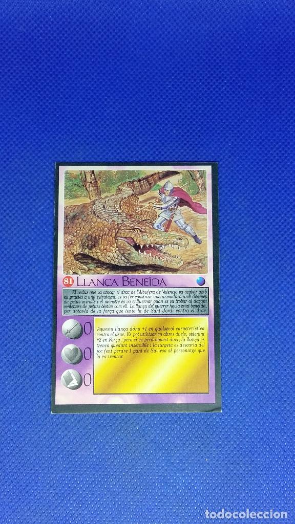 Figuras de Goma y PVC: HISTORIA MAGICA DE CATALUNYA 1996 AVUI CARTA N&ordm; 81 LLAN&Ccedil;A BENEIDA