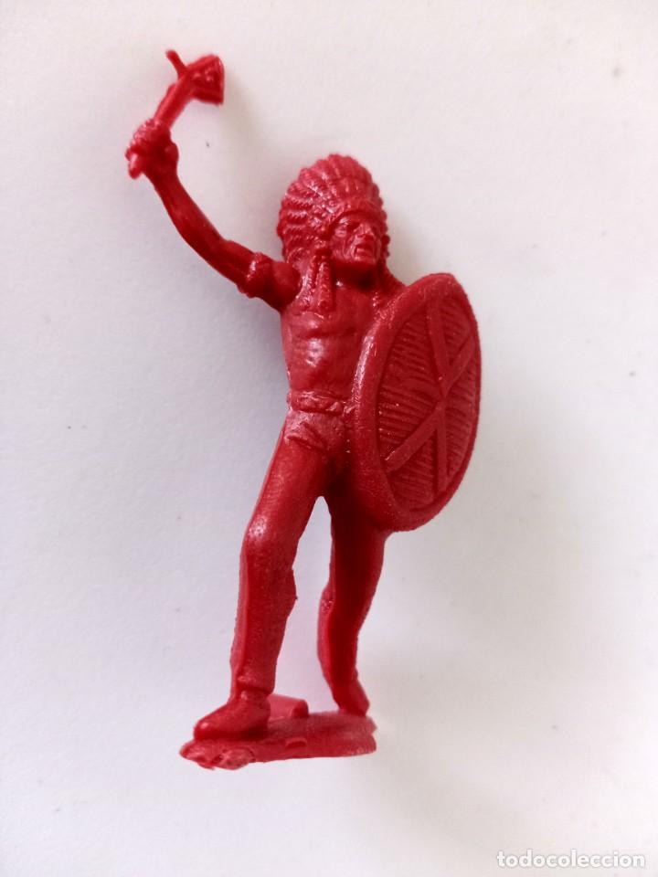 Figuras de goma y PVC: indio teixido monocromo raro - Foto 1