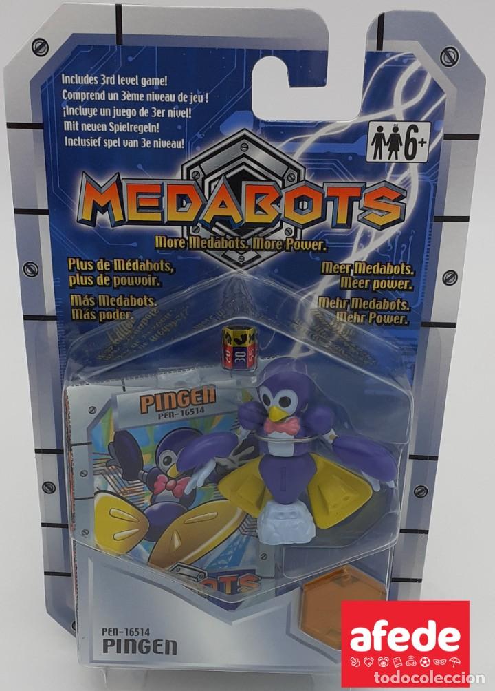 Figuras de goma y PVC: MEDABOTS &rdquo;PINGEN&rdquo; DE HASBRO EN SU BLISTER ORIGINAL