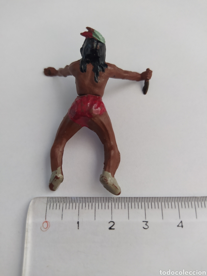 Figuras de goma y PVC: GAMA - INDIO TUMBADO CON PU&Ntilde;AL - Foto 7