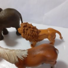 Figuras de Goma y PVC: LOTE FIGURAS ANIMALES SCHLEICH GOMA. Lote 320260943