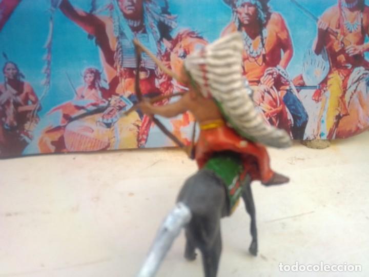 Figuras de goma y PVC: Indio y caballo de comansi - Foto 2