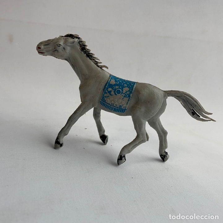 Figuras de goma y PVC: Lote 2 caballos indios de Pech oeste-far west - Foto 6