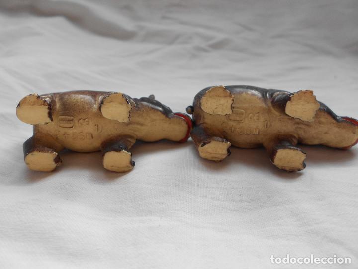 Figuras de goma y PVC: 2 HIPOPOTAMOS ZOO COMANSI - Foto 4